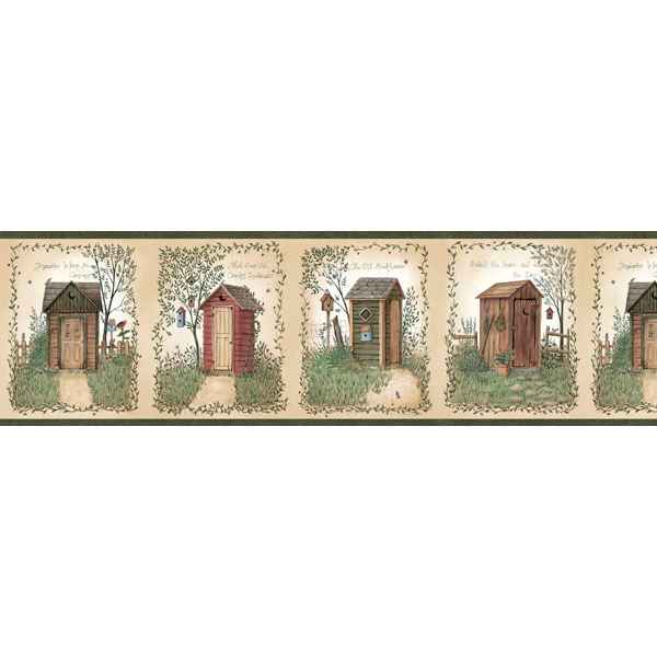 Neutral Neutral Outhouses Wallpaper - York Wallcoverings - FFR50321B