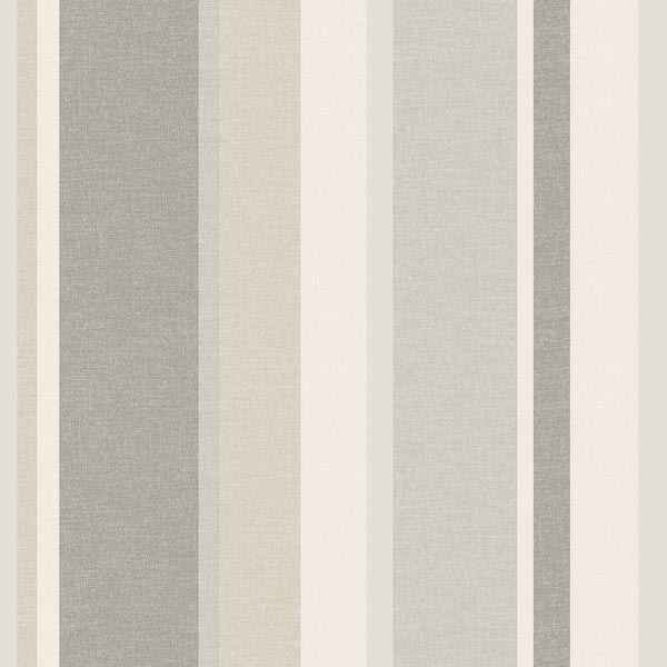 Raya Beige Linen Stripe Wallpaper - York Wallcoverings - 2535-20634 - York Wallcoverings Wallpaper