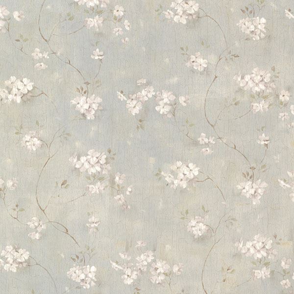 dixie-aqua-floral-trail-wallpaper-york-wallcoverings-ctr44107 - York Wallcoverings Papel pintado