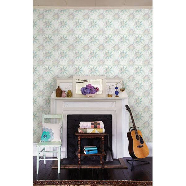 iris-green-shibori-wallpaper-york-wallcoverings-1014-001856 - York Wallcoverings Papel pintado
