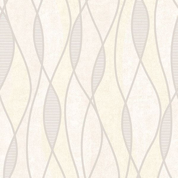 Brewster Wallcovering-Gyro Cream Swirl Geometric