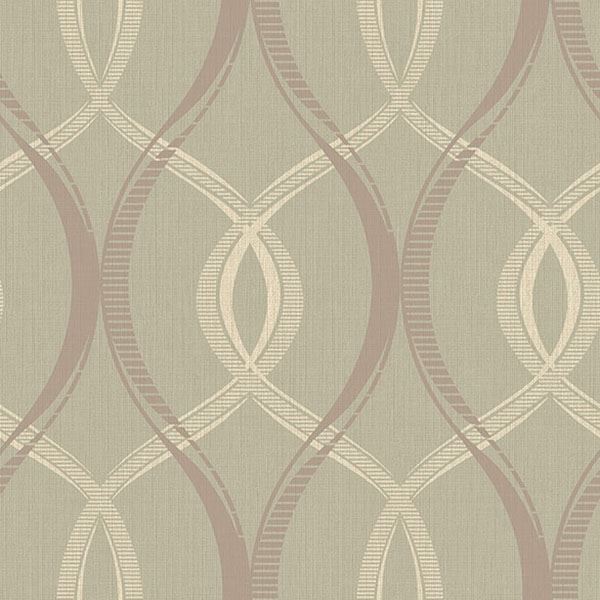 Brewster Wallcovering-Echo Taupe Lattice