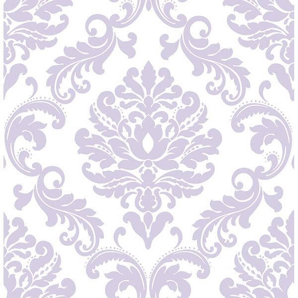 Purple Ariel Peel & Stick Wallpaper - York Wallcoverings - NU1396 - York Wallcoverings Wallpaper