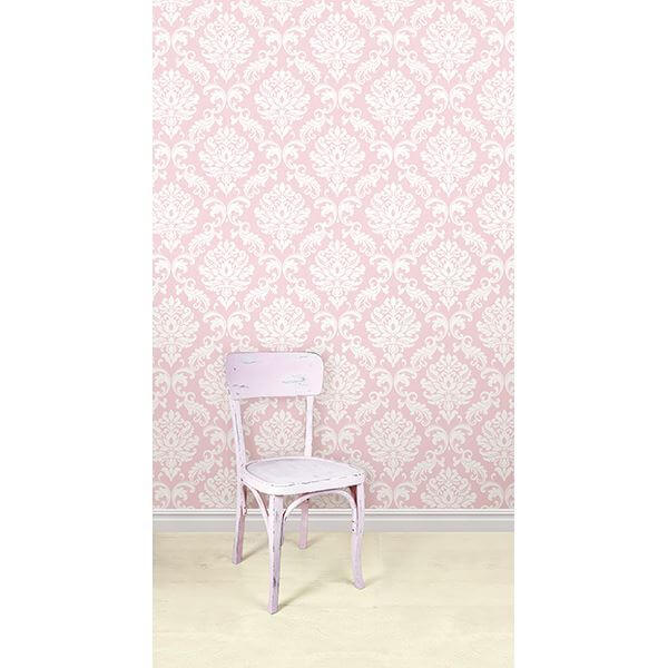 Pink Ariel Peel and Stick Wallpaper - York Wallcoverings - NU1397 - York Wallcoverings Wallpaper