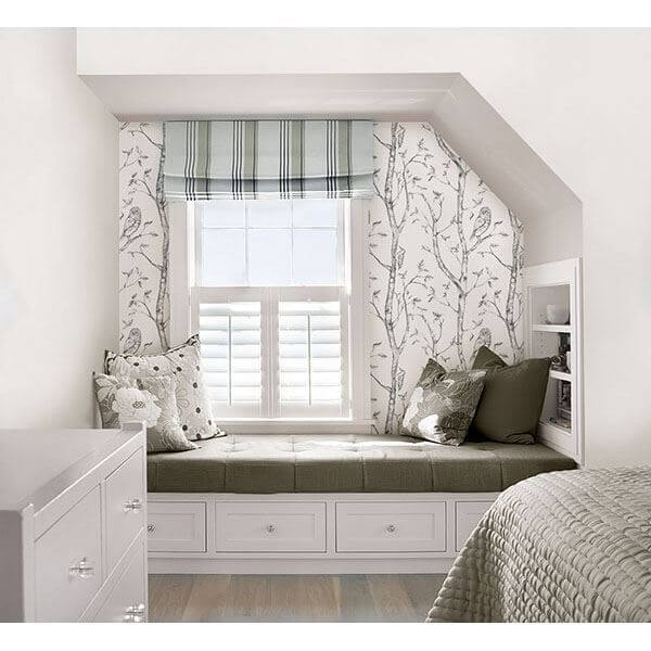 Grey Woods Peel & Stick Wallpaper - York Wallcoverings - NUS1412 - York Wallcoverings Wallpaper