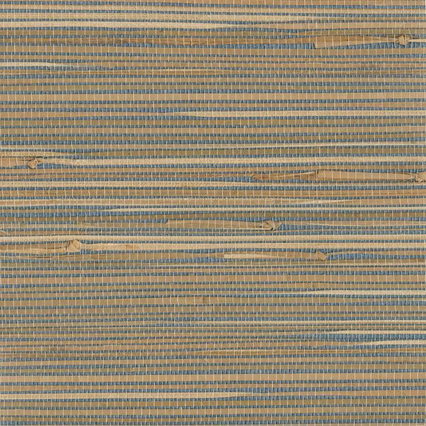 Jissai Mariner Blue Grasscloth  | Brewster Wallcovering - The WorkRm