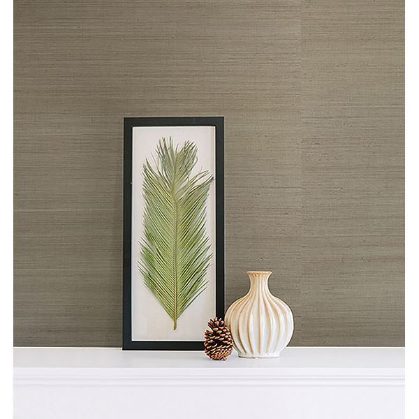 Ruslan Brown Grasscloth - York Wallcoverings - 2622-30233 - York Wallcoverings Wallpaper