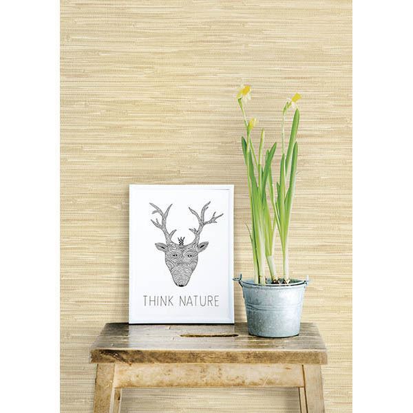 Natalie Taupe Faux Grasscloth  | Brewster Wallcovering - The WorkRm