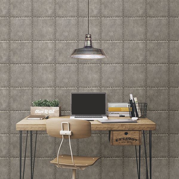 Sheet Metal Silver Rivets  | Brewster Wallcovering - The WorkRm