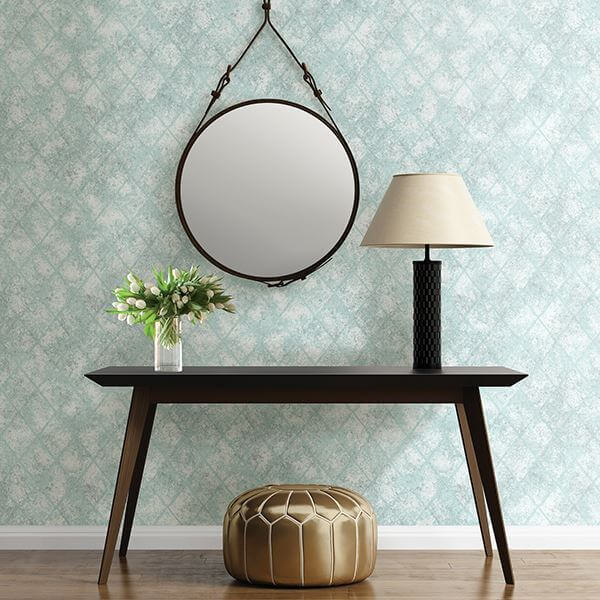 blue-mercury-glass-wallpaper-york-wallcoverings-2701-22328 - York Wallcoverings Wallpaper