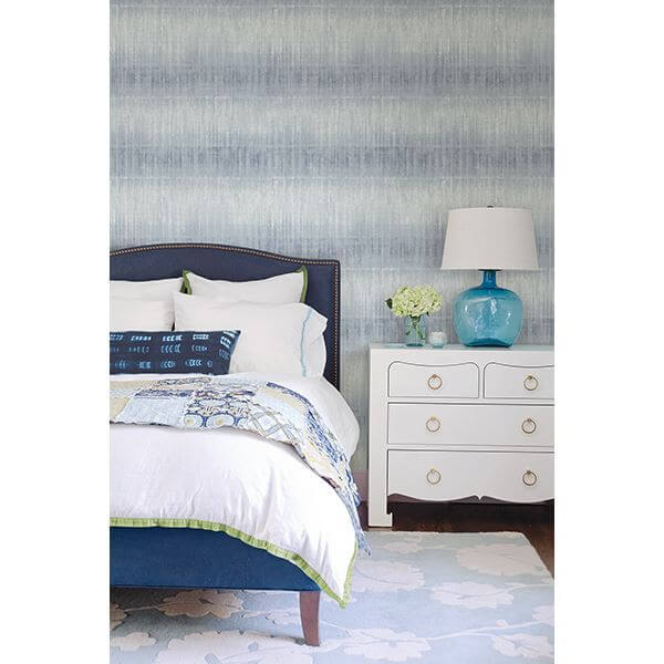 sanctuary-blueberry-texture-stripe-wallpaper-york-wallcoverings-2656-004045 - York Wallcoverings Wallpaper