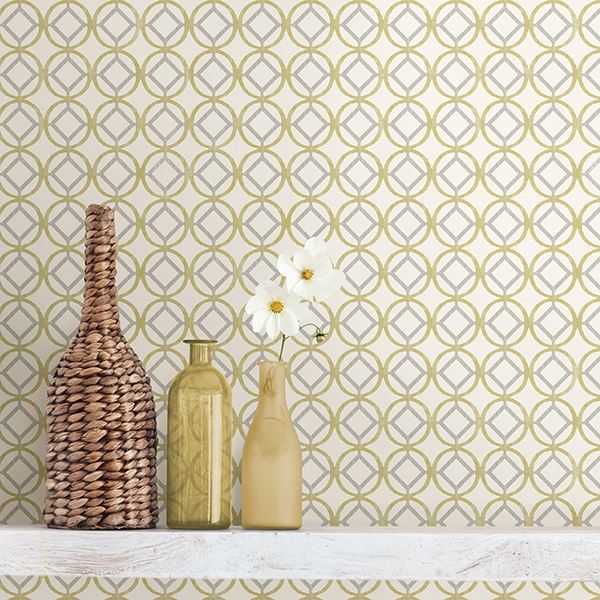 Star Bay Gold Geometric  | Brewster Wallcovering - The WorkRm