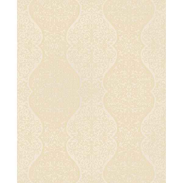 Cadence Gold Scroll Wallpaper - York Wallcoverings - 2683-23020