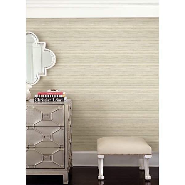 Arakan Beige Stripe - Brewster Wallcovering