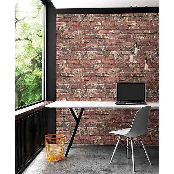 Loft Red Brick Wallpaper - York Wallcoverings - FD23287 - York Wallcoverings Wallpaper