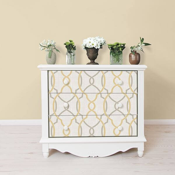 Sausalito Taupeyellow Peel and Stick Wallpaper - York Wallcoverings - NU1695 - York Wallcoverings Wallpaper