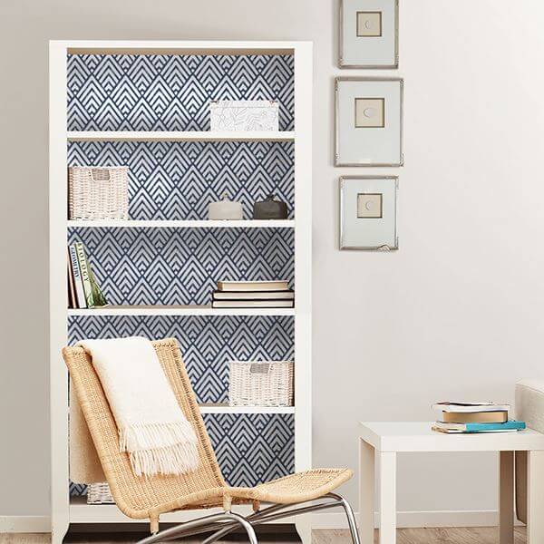 arrowhead-deep-blue-peel-and-stick-wallpaper-york-wallcoverings-nus1701 - York Wallcoverings Wallpaper