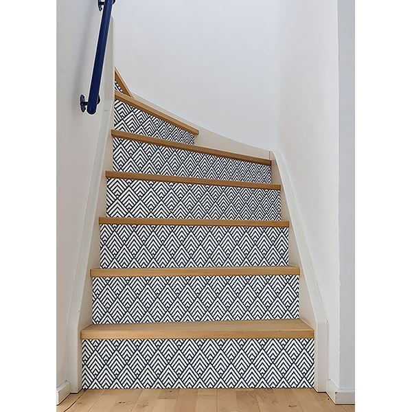 Arrowhead Deep Blue Peel and Stick Wallpaper - York Wallcoverings - NUS1701 - York Wallcoverings Wallpaper
