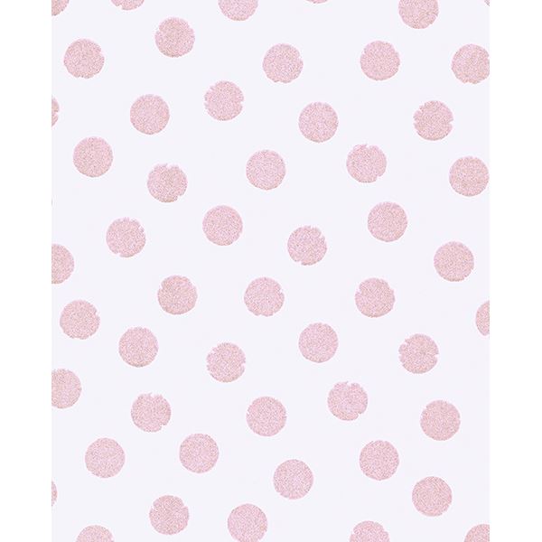 Brewster Wallcovering-Odette Peach Stamped Dots Wallpaper