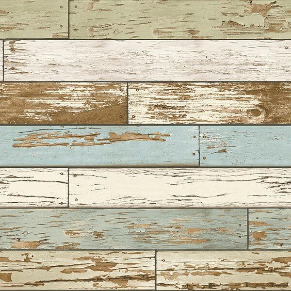 Old Salem Vintage Wood Peel and Stick Wallpaper - York Wallcoverings - NUS2188 - York Wallcoverings Wallpaper