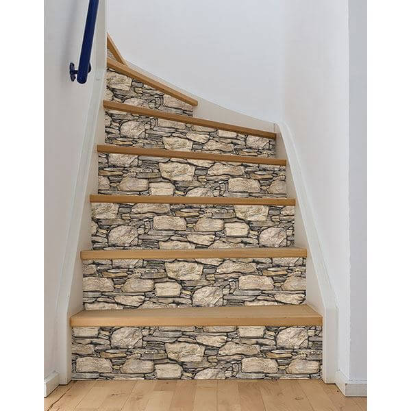 Hadrian Stone Wall Peel and Stick Wallpaper - York Wallcoverings - NUS2065 - York Wallcoverings Wallpaper