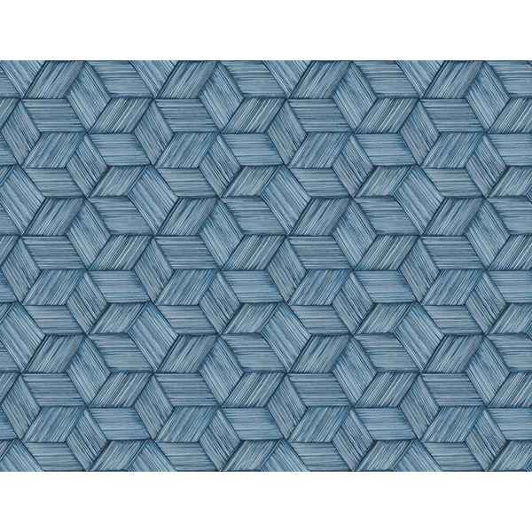 Intertwined Dark Green Green Geometric Wallpaper - York Wallcoverings - PS41402 - York Wallcoverings Wallpaper