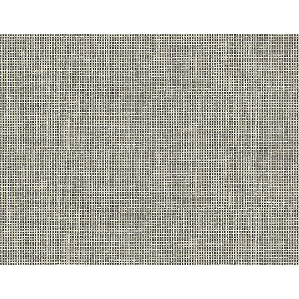 woven-charcoal-grid-wallpaper-york-wallcoverings-ps41300 - York Wallcoverings Papel pintado