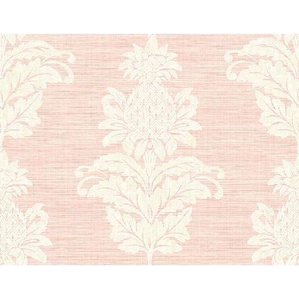 Picture of Pineapple Grove Pink Damask Wallpaper