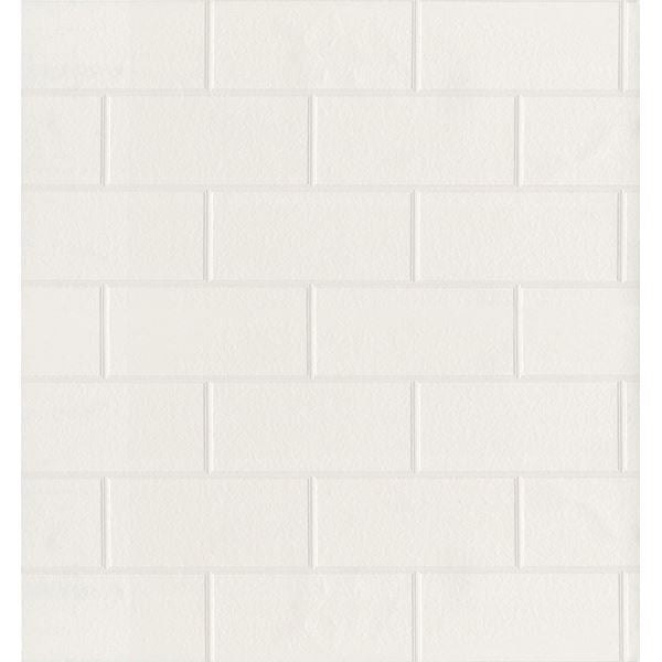 Picture of Paintable White Tile Wallpaper