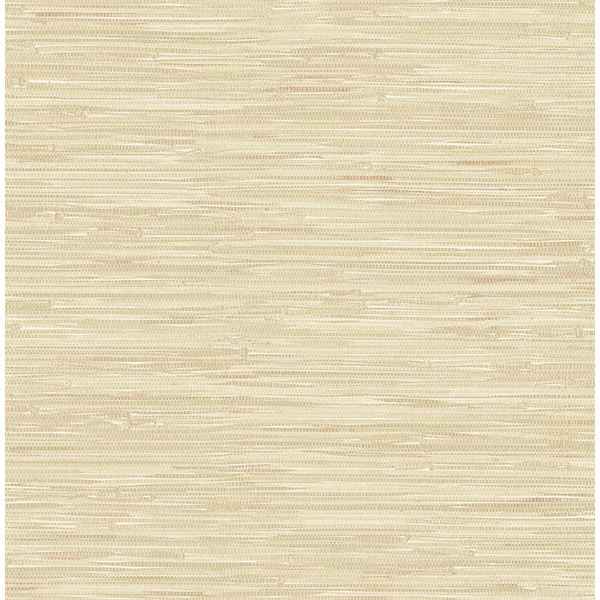 Natalie Taupe Faux Grasscloth Wallpaper - York Wallcoverings - 2704-22267