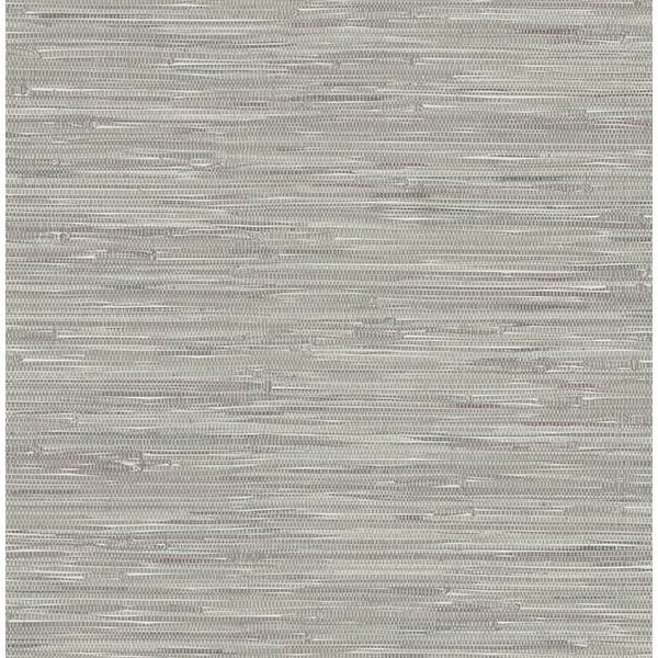 Picture of Natalie Grey Faux Grasscloth Wallpaper