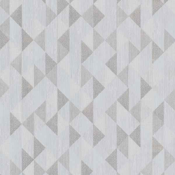 Ethan Silver Triangle Wallpaper - York Wallcoverings - 2704-20933