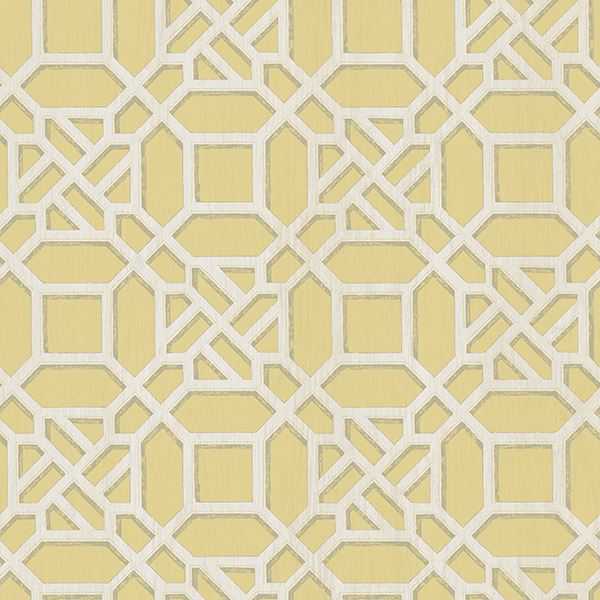 Picture of Adlington Yellow Geometric Wallpaper