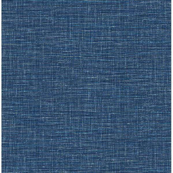 Exhale Denim Faux Grasscloth Wallpaper - York Wallcoverings - 2744-24120 - York Wallcoverings Wallpaper