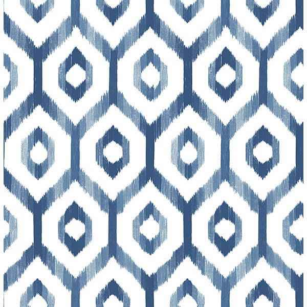 Lucia Blue Diamond Wallpaper - York Wallcoverings - 2744-24143