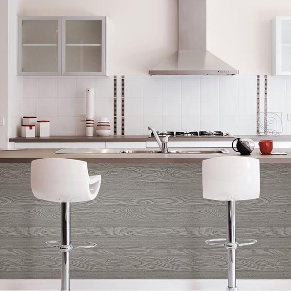 Grey Salvaged Wood Peel and Stick Wallpaper - York Wallcoverings - NU2240 - York Wallcoverings Wallpaper