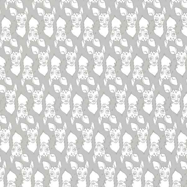 Oh, Deer Grey Animal Wallpaper - York Wallcoverings - SD5247-2 - York Wallcoverings Wallpaper
