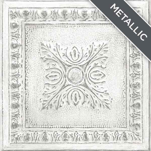 Reclaimed Tin Peel & Stick Wallpaper - York Wallcoverings - NU2495