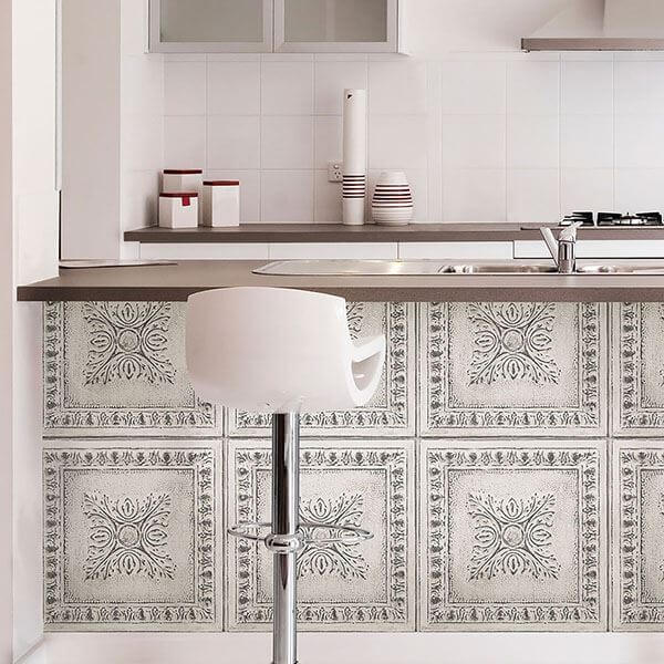 Reclaimed Tin Peel & Stick Wallpaper - York Wallcoverings - NU2495 - York Wallcoverings Wallpaper