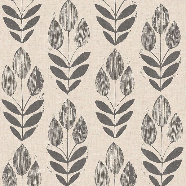 Folk Tulip Peel Stick Wallpaper - York Wallcoverings - NUS2459 - York Wallcoverings Wallpaper