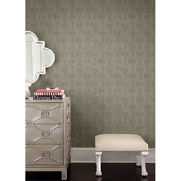 Larue Blue Block Wallpaper - Brewster Wallcovering