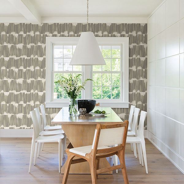 Serendipity Taupe Shibori Wallpaper  | Brewster Wallcovering - The WorkRm