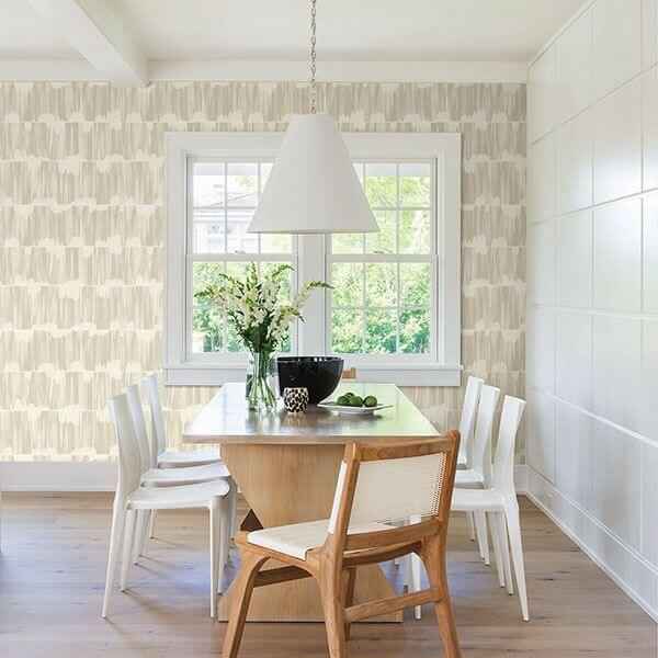 Serendipity Beige Shibori Wallpaper - York Wallcoverings - 2764-24345 - York Wallcoverings Wallpaper