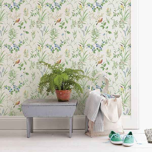 Imperial Garden Multicolor Botanical Wallpaper - York Wallcoverings - 3117-24173 - York Wallcoverings Wallpaper