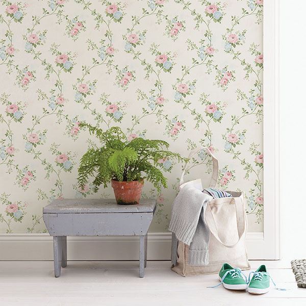 Mimosa Pastel Trail Wallpaper  | Brewster Wallcovering