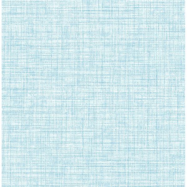 Picture of Mendocino Blue Linen Wallpaper