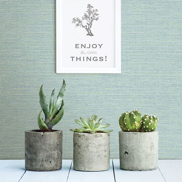 agave-teal-grasscloth-wallpaper-york-wallcoverings-3117-24282 - York Wallcoverings Papel pintado