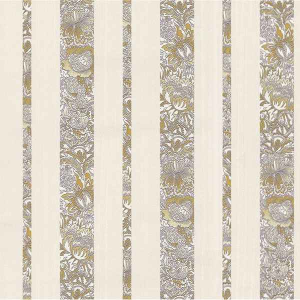 Certosa Lavender Floral Stripe Wallpaper - York Wallcoverings - 2768-3224 - York Wallcoverings Wallpaper