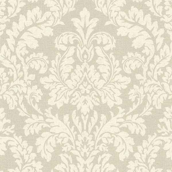 Honor Beige Damask Wallpaper - York Wallcoverings - 2773-449020