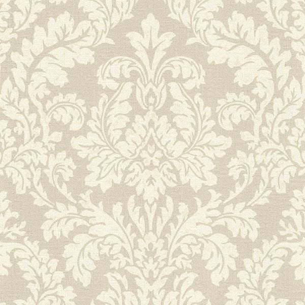 Picture of Honor Beige Damask Wallpaper